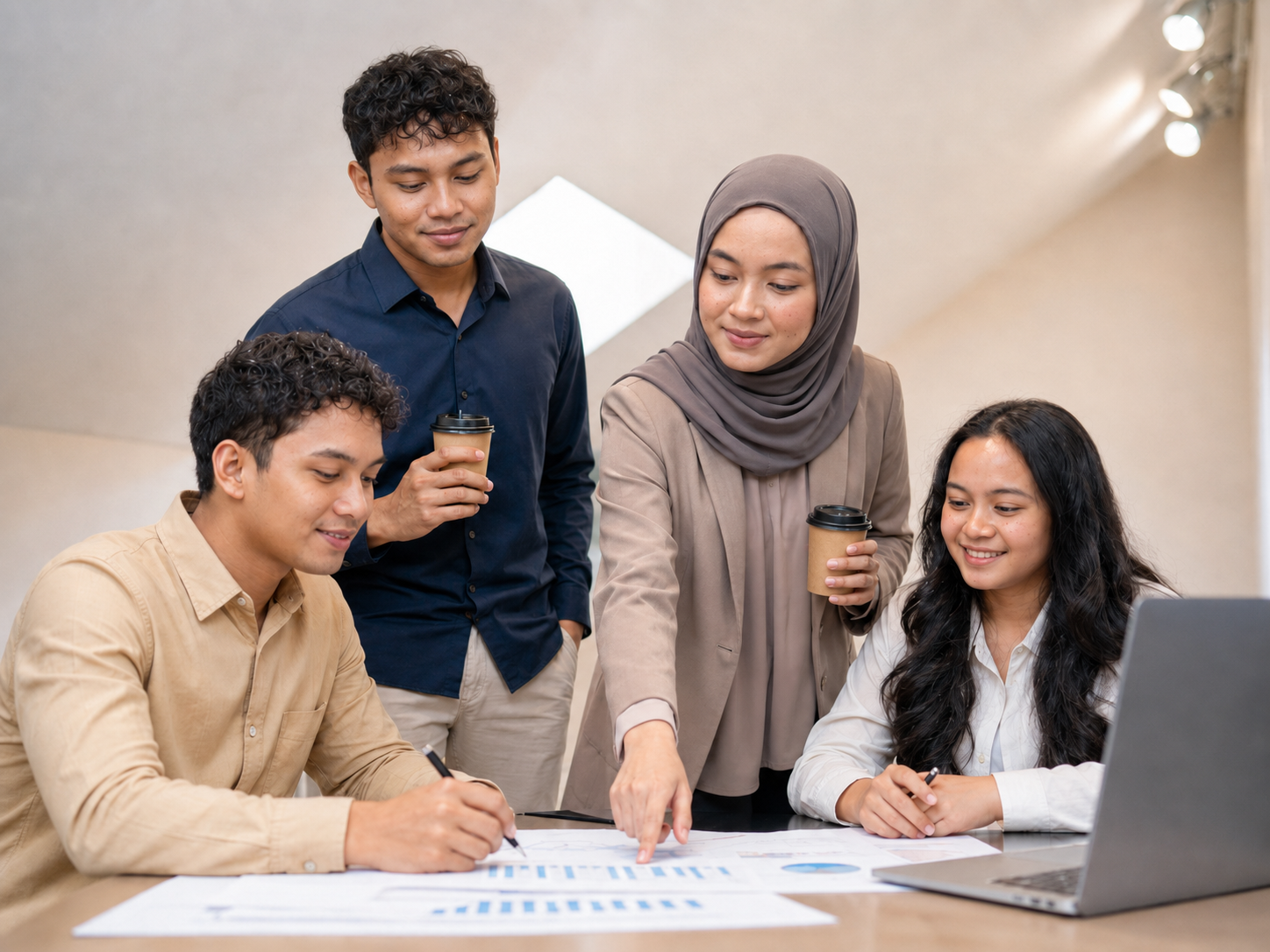 Team learning together